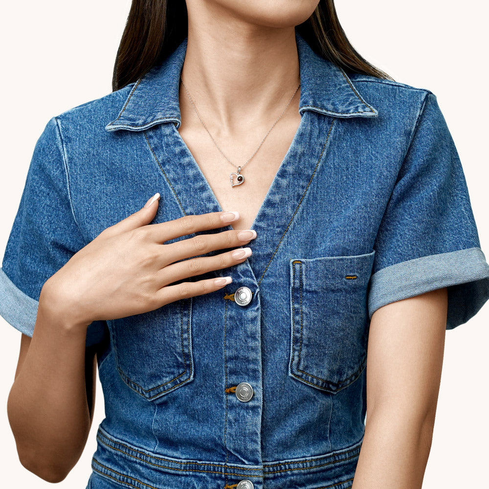 Gnoce Projection Mom Love Personalized Photo Pendant Dangle Charm_4