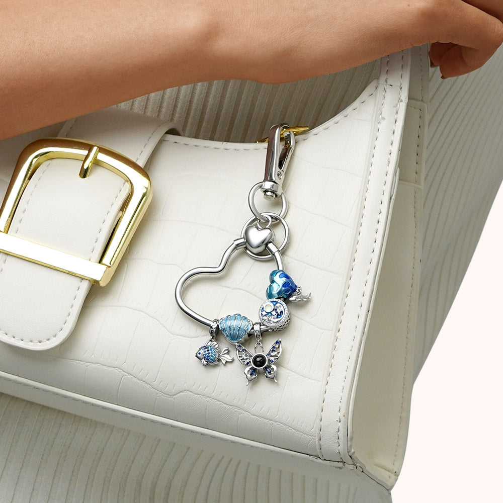 Gnoce Versatile Charm Holder & Heart Key Chain_5