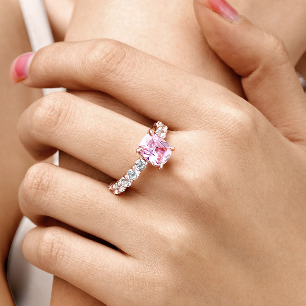 Gnoce Pink Radiant-cut Promise Ring_6