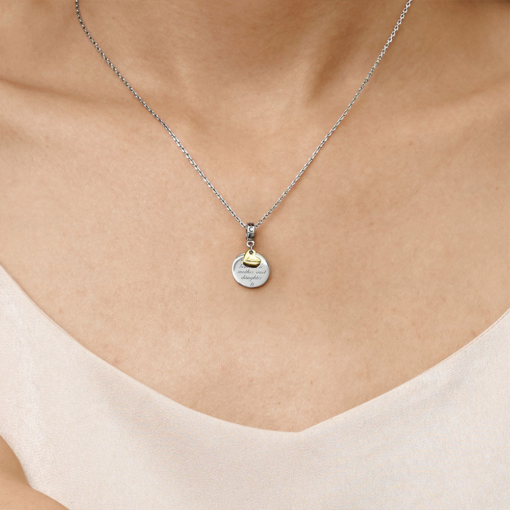 Gnoce Mother & Daughter Forever Love Pendant Dangle Charm_7