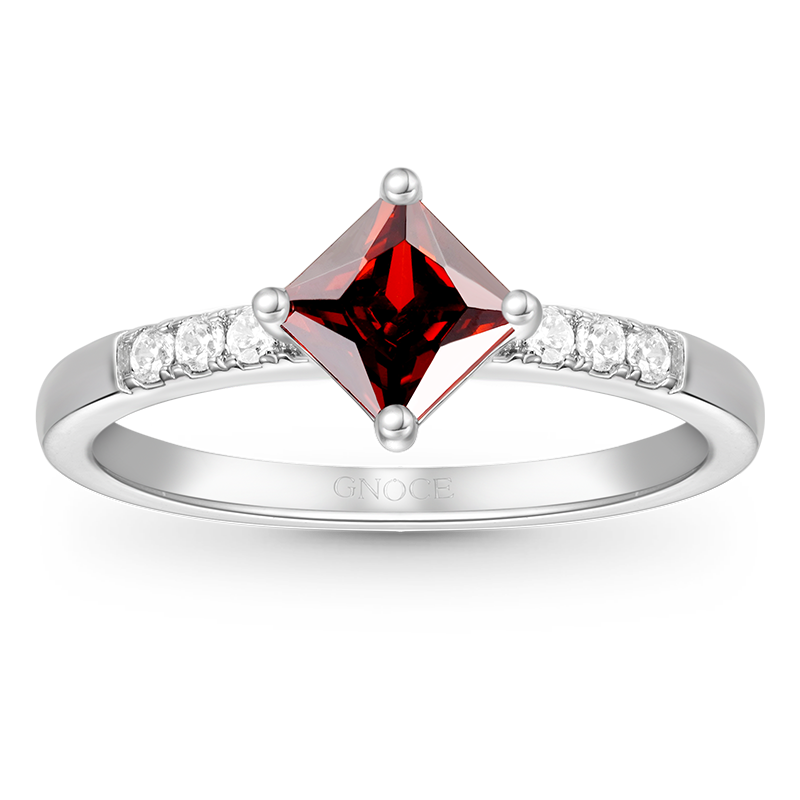 Gnoce Square-Cut Birthstone Ring_2