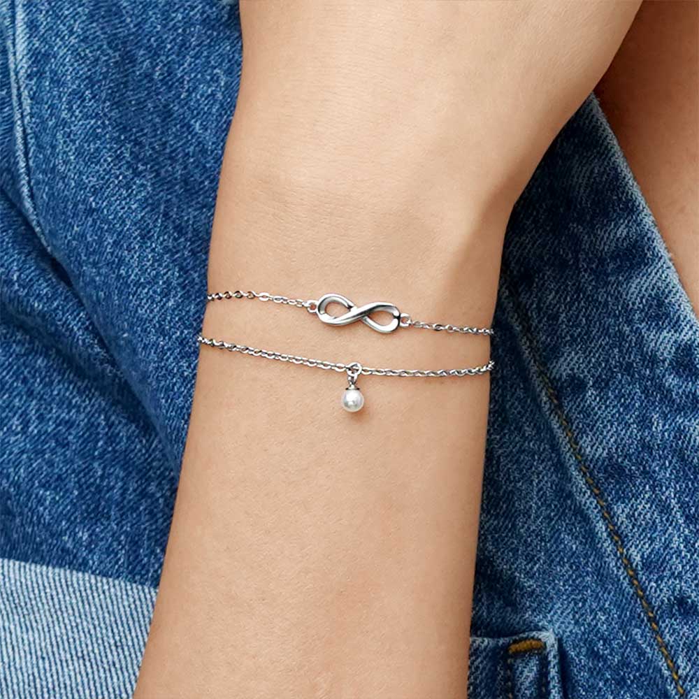 Gnoce Infinity Love Pearl Bracelet_5