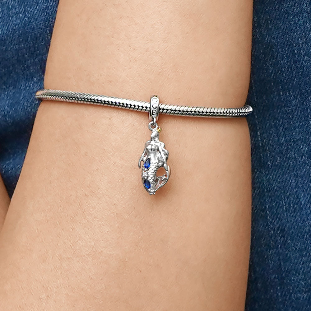 Gnoce Mermaid Pendant Dangle Charm_7