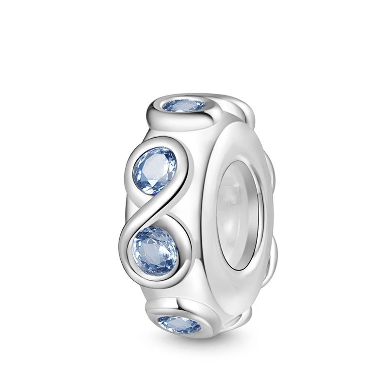 Gnoce Birthstone Infinity Love Symbol Stopper Charm_1