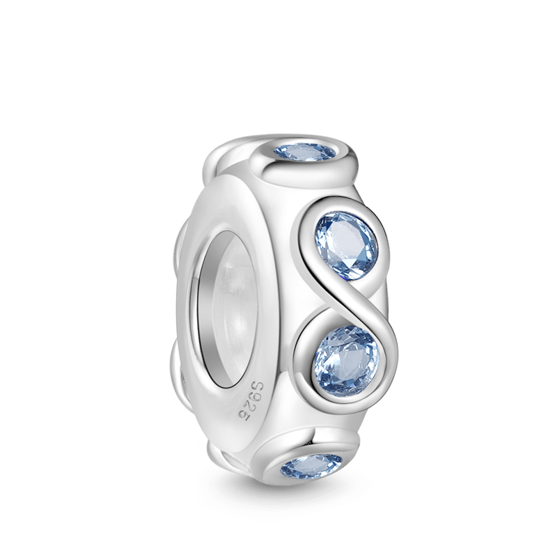 Gnoce Birthstone Infinity Love Symbol Stopper Charm_2