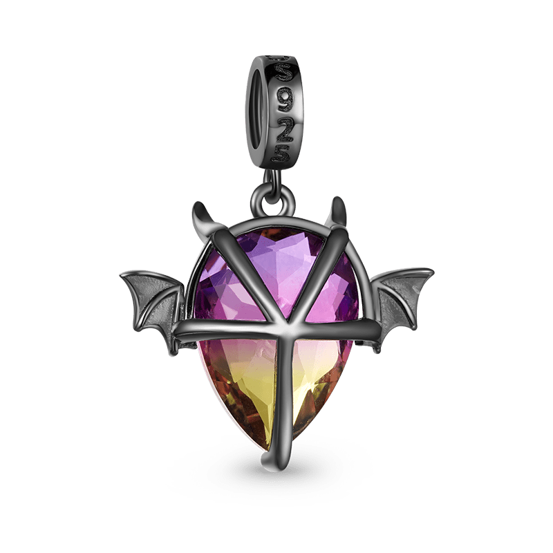 Gnoce Halloween Gradient Stone Devil Pendant Dangle Charm_2