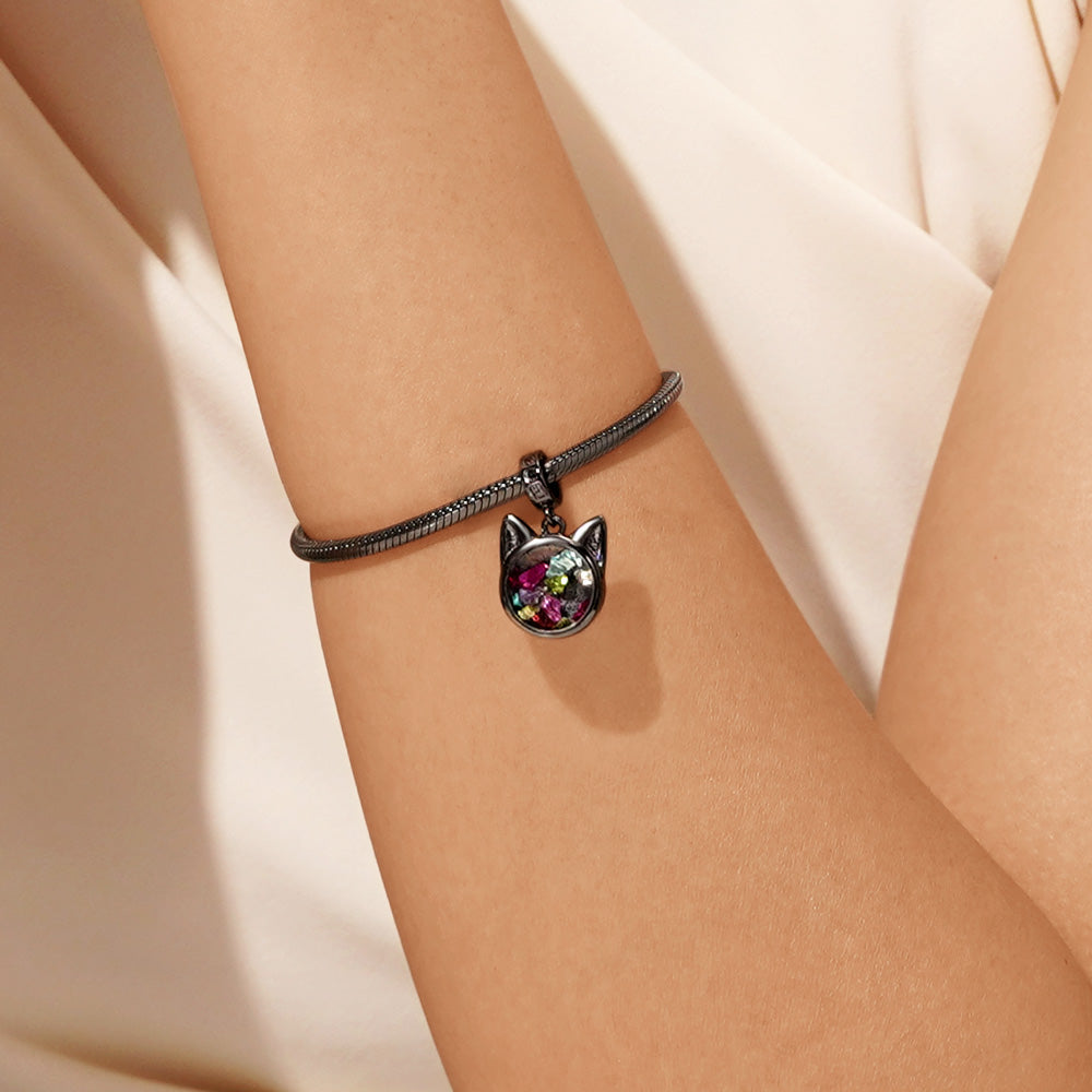 Gnoce Halloween Black Cat Pendant Dangle Charm_7