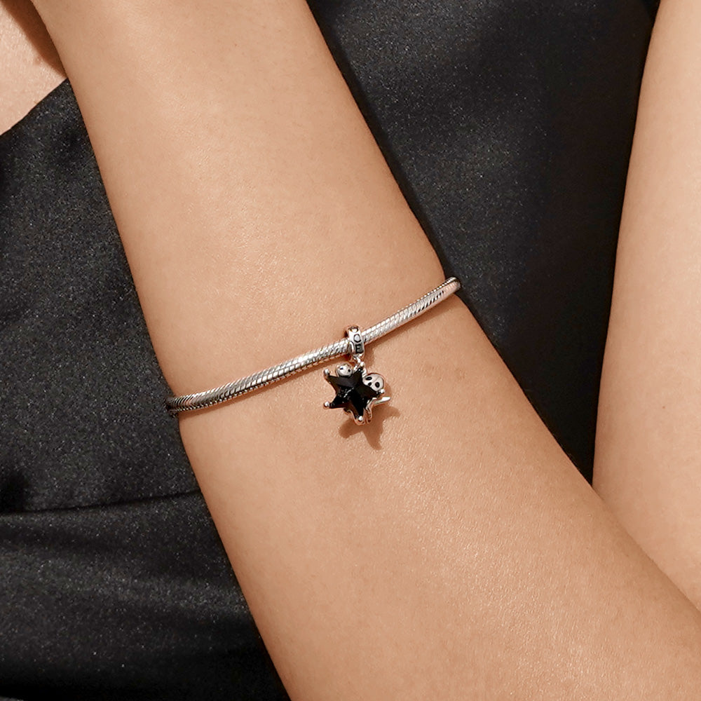 Gnoce Halloween Ghost Embraces Black Star Charm_7