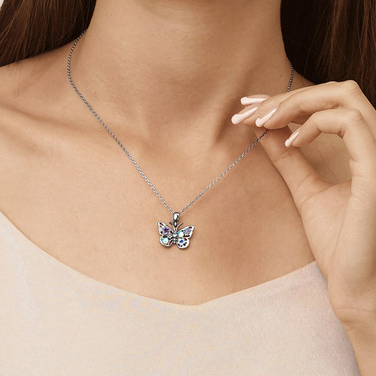 Gnoce Flying Butterfly Necklace_5