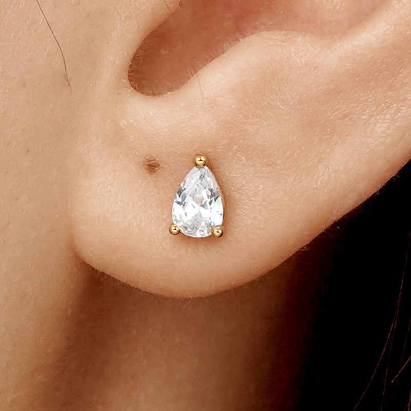 Gnoce Pear-shaped Stud Earrings_6