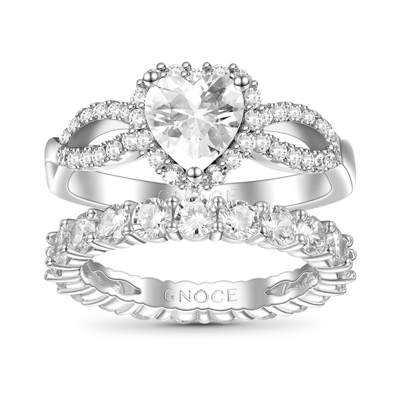 Gnoce Heart Cut Stackable Ring Set_1