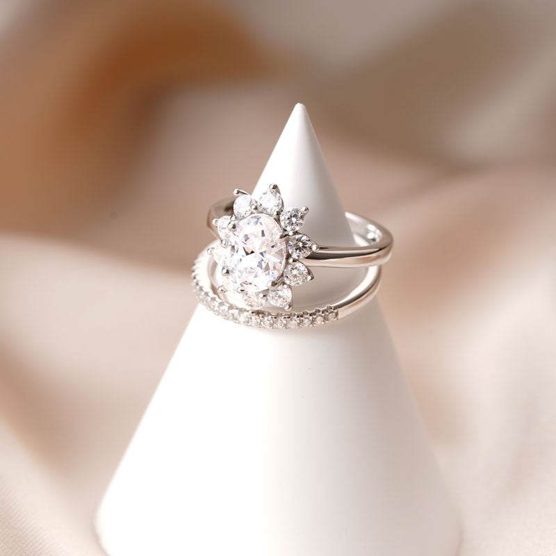 Gnoce Sparkling Oval Cut Stackable Ring Set_3