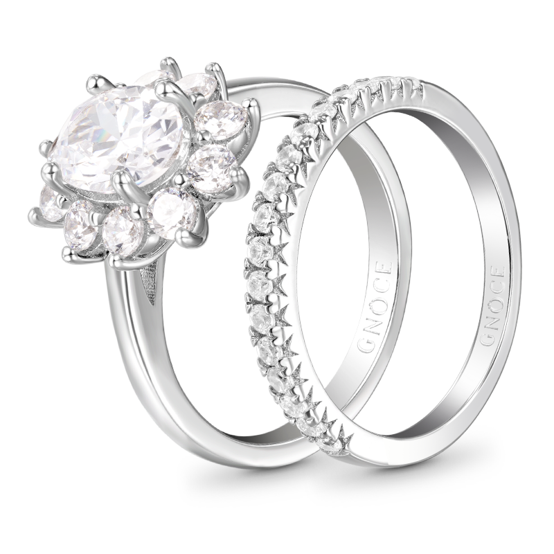 Gnoce Sparkling Oval Cut Stackable Ring Set_2