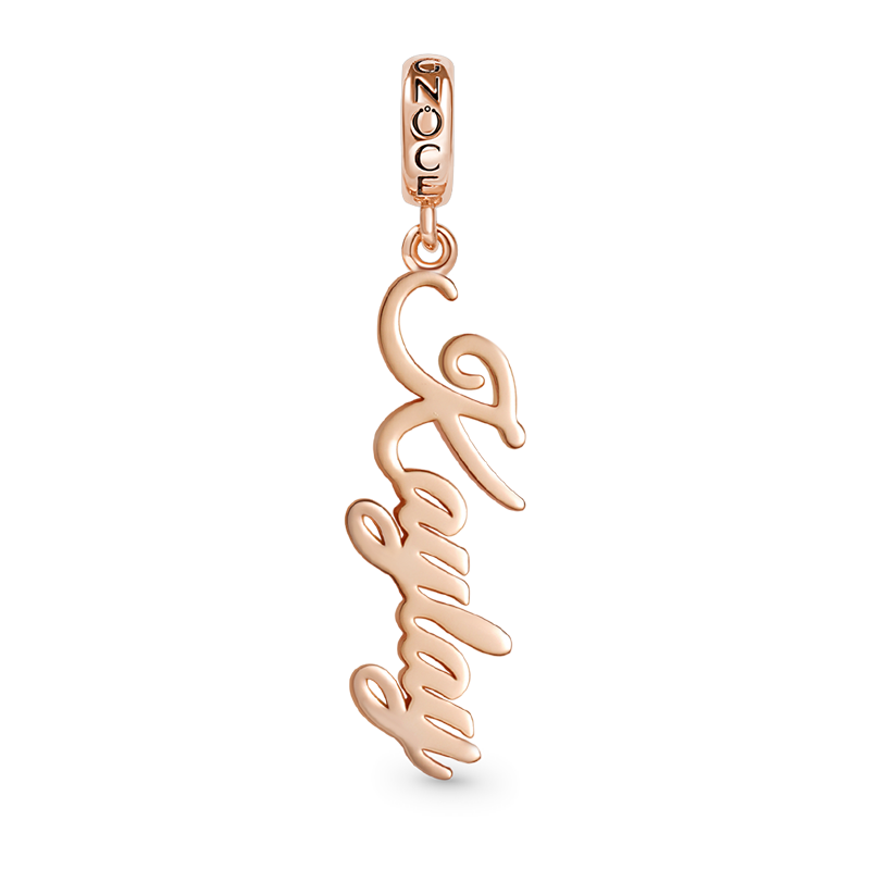 Gnoce Classic Name Engravable Pendant Dangle Charm_3
