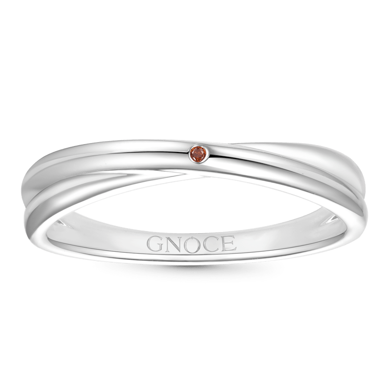 Gnoce Diamond Twisted Birthstone Ring_2