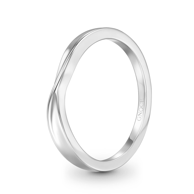 Gnoce Silver Twist Simple Ring_2