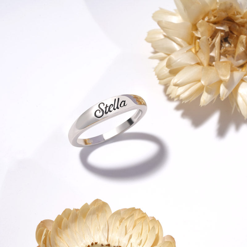 Gnoce Engravable Name Simple Basic Ring_4