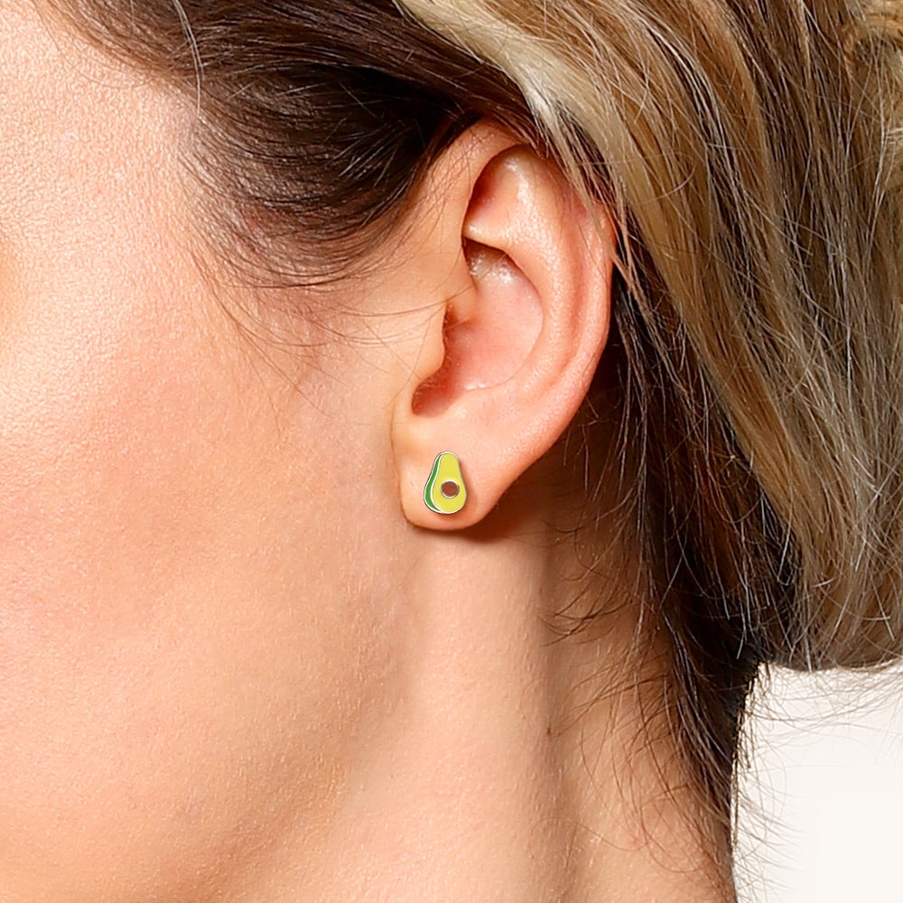 Gnoce Avocado Stud Earrings_5