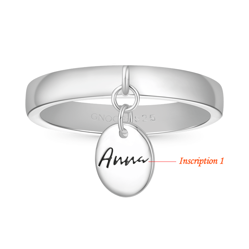 Gnoce Engravable Name Simple Ring_3