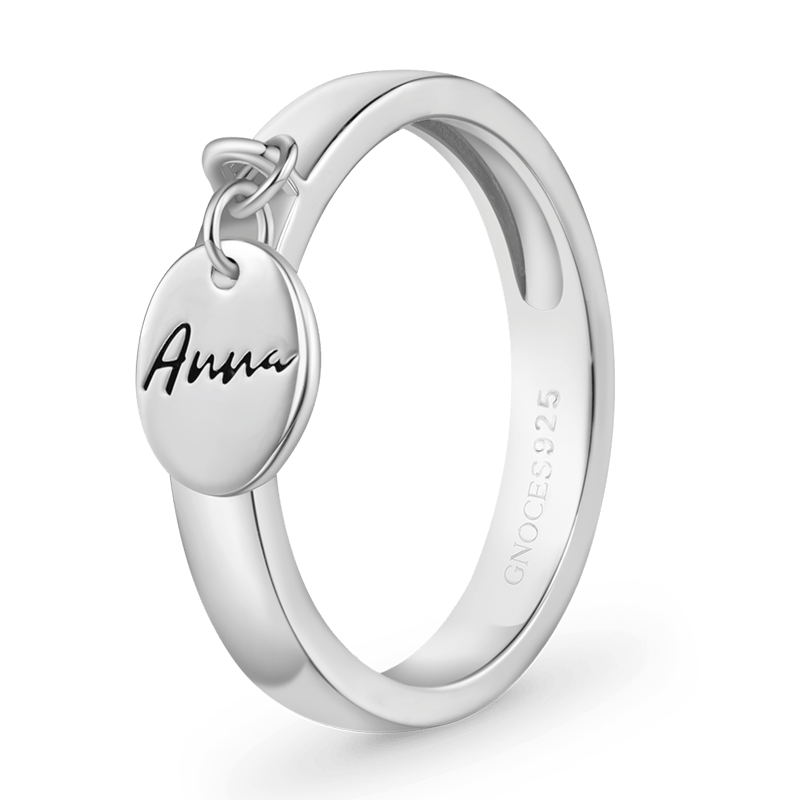Gnoce Engravable Name Simple Ring_2