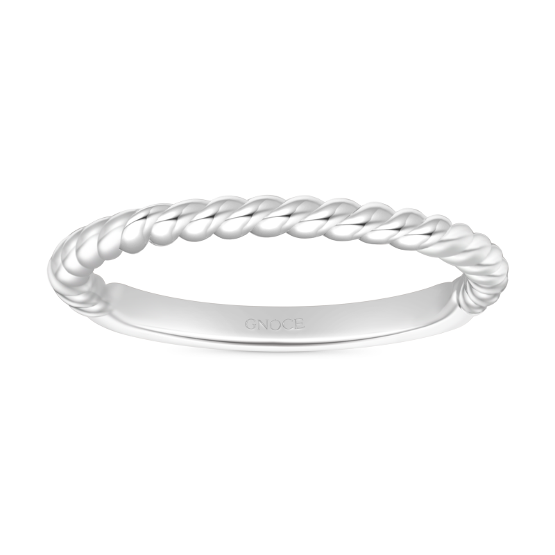 Gnoce Twisted Simple Band Ring_1