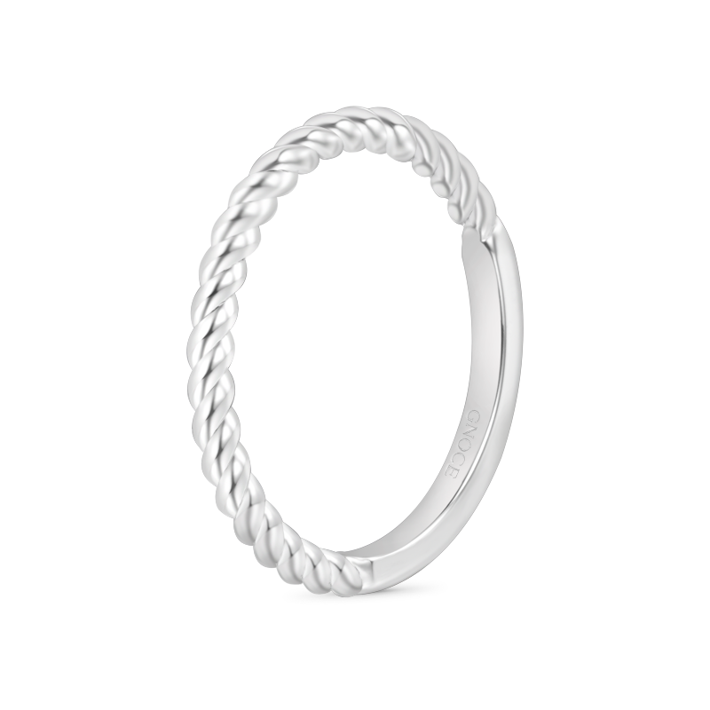 Gnoce Twisted Simple Band Ring_2