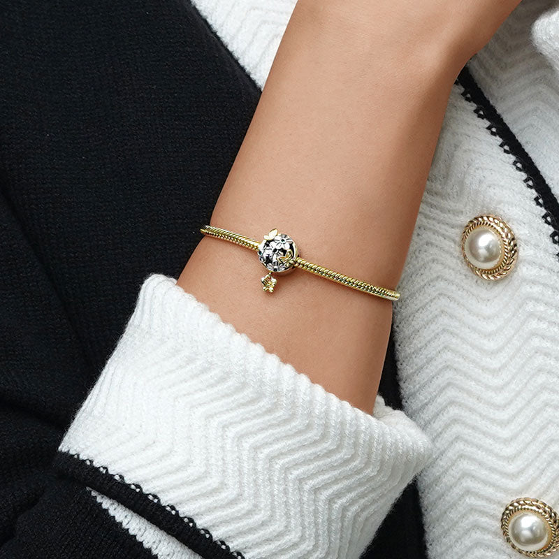 Gnoce "Butterfly Love Flower" Personalized Photo Charm_3