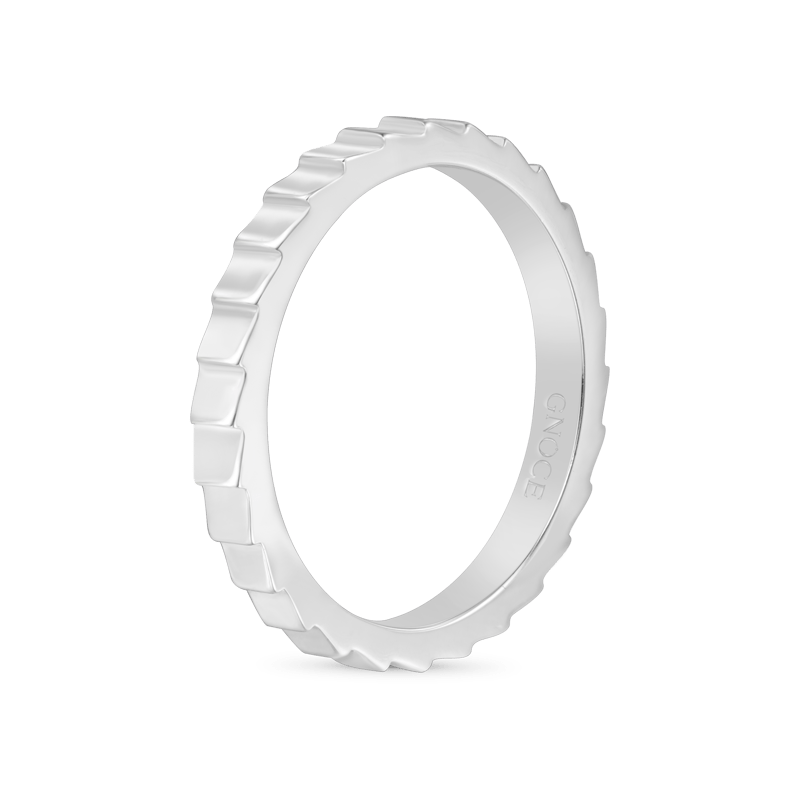 Gnoce Minimalist Vertical Stripe Band Ring_2