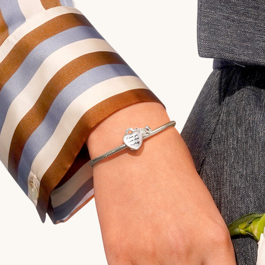 Gnoce "I love you more than anything" Heart Personalized Photo Charm_4