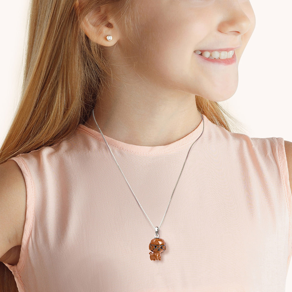 Poodle Puppy Pendant Dangle Charm Sterling Silver_4