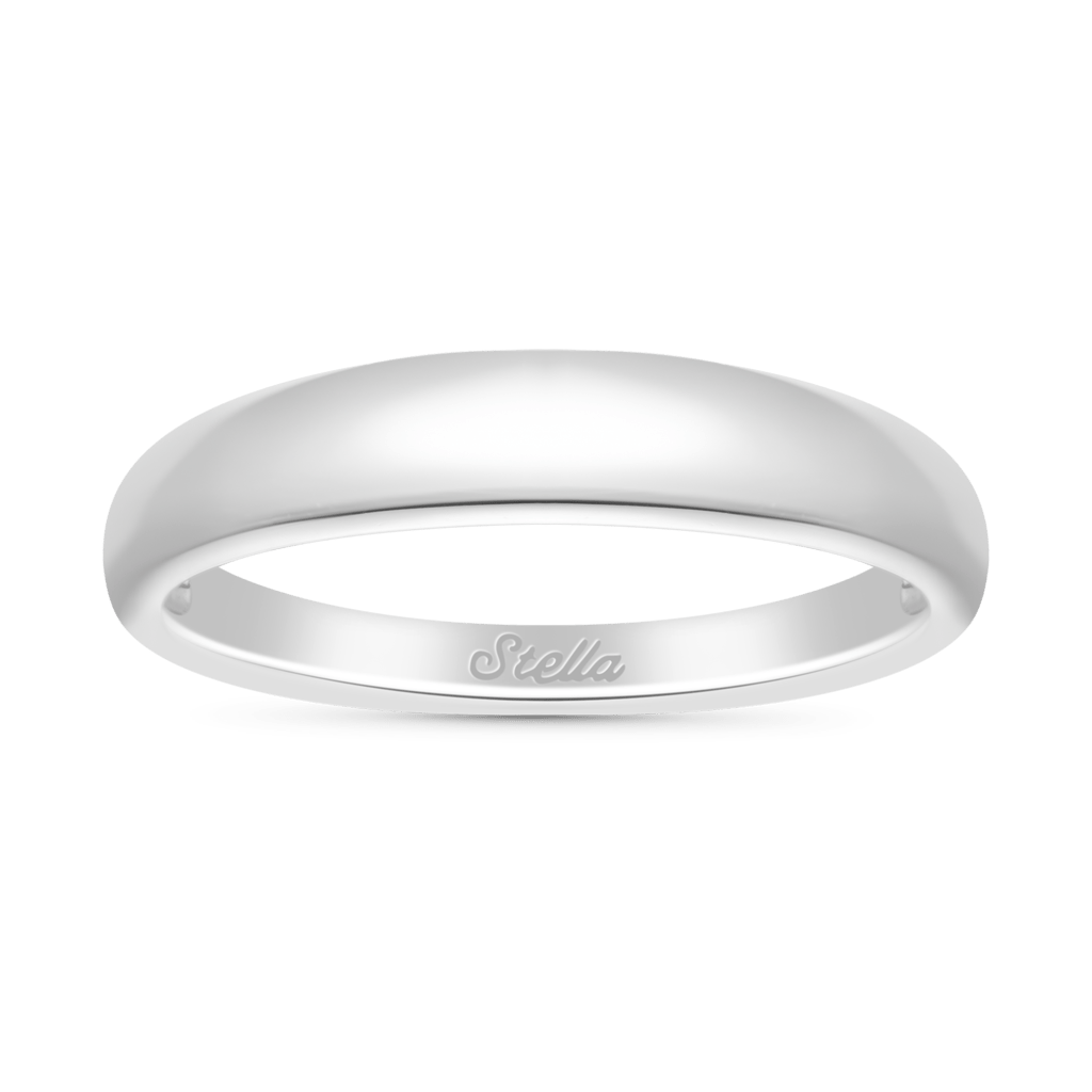 Gnoce Sterling Silver Engravable Plain Ring_1