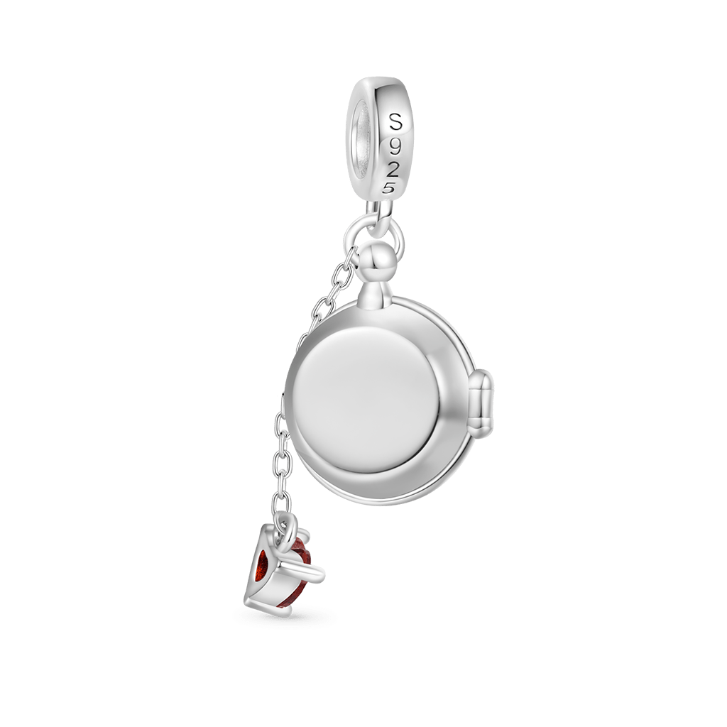 Gnoce Pocket Watch Rabbit Ears Pendant Dangle Charm_3