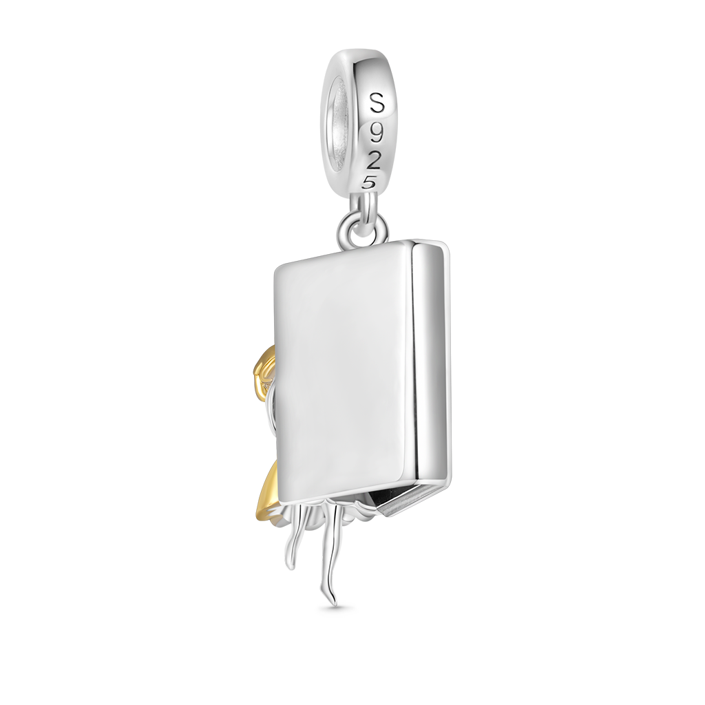 Gnoce Alice Adventure In Wonderland Book Pendant Dangle Charm_2