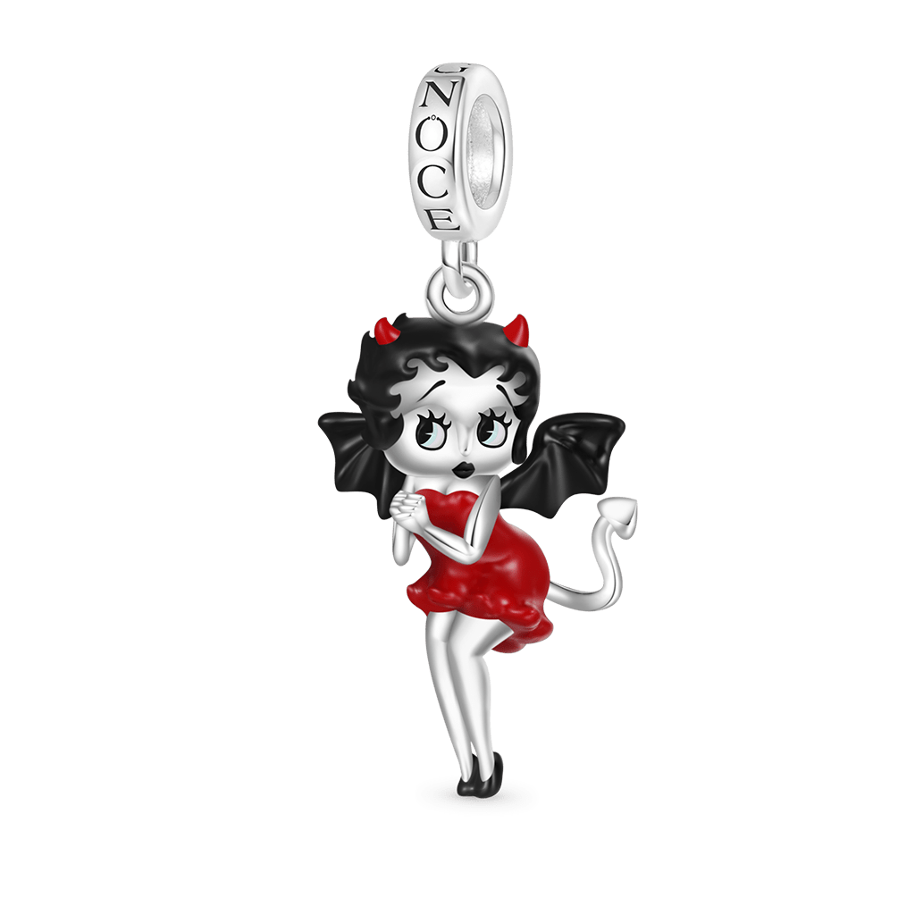 Gnoce Halloween Little Devil Betty Boop Pendant Dangle Charm_1