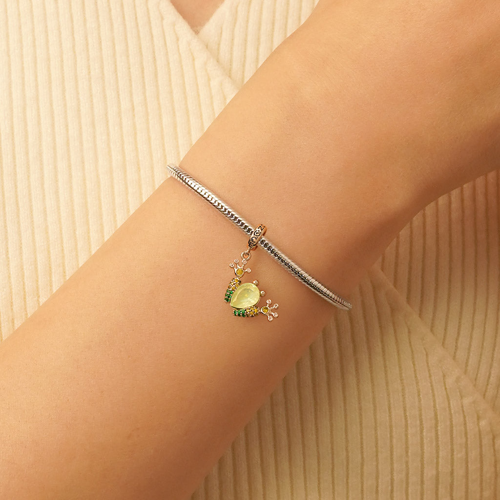 Gnoce Green Beneficial Insect Frog Pendant Dangle Charm_6