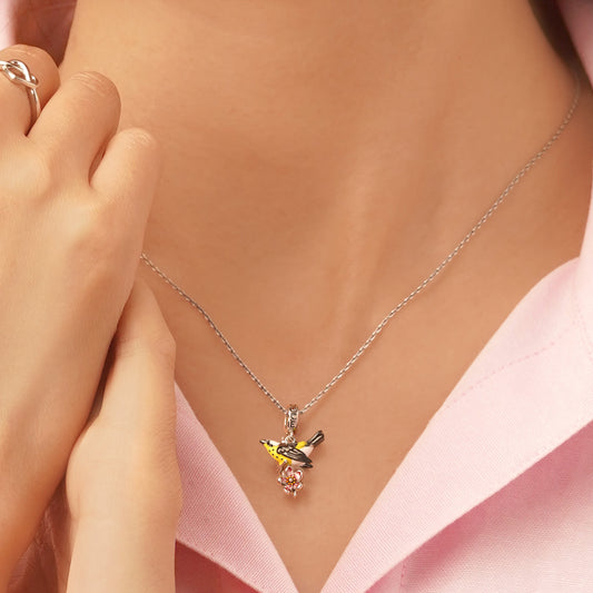 Gnoce Black Oriolus Chinensis Pendant Dangle Charm_5