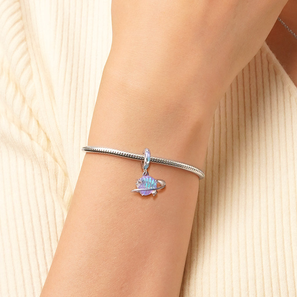 Gnoce Color Shell Planet Pendant Dangle Charm_7