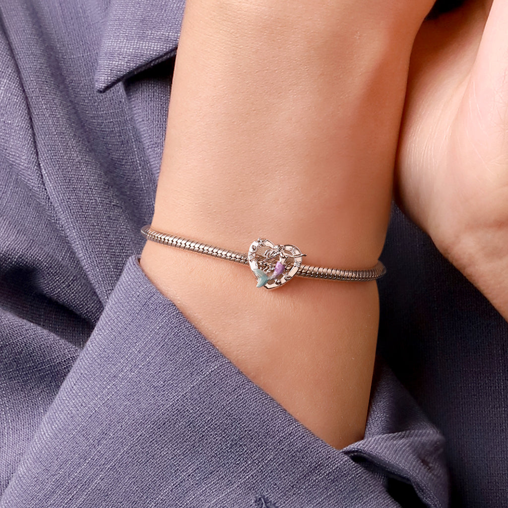 Gnoce Ocean Mermaid Mood Heart Charm_5