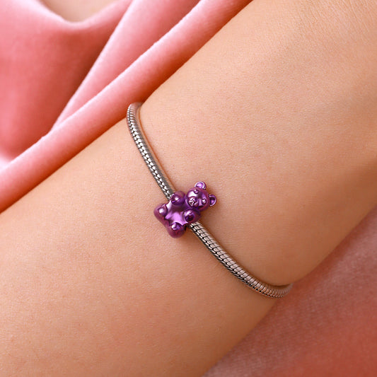 Gnoce Purple Gummy Bear Candy Charm_5