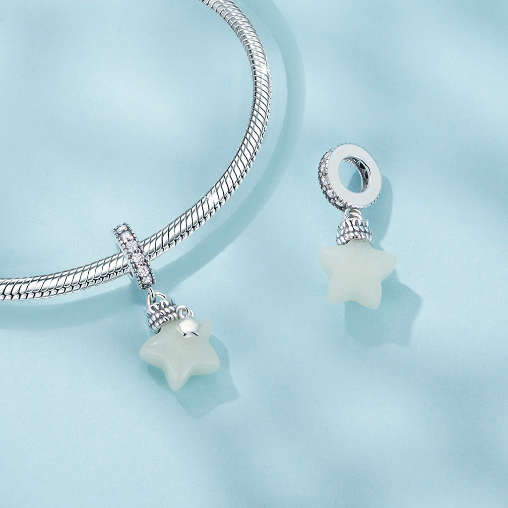 Gnoce Star Wishing Bottle Glow-in-the-Dark Pendant Dangle Charm_3