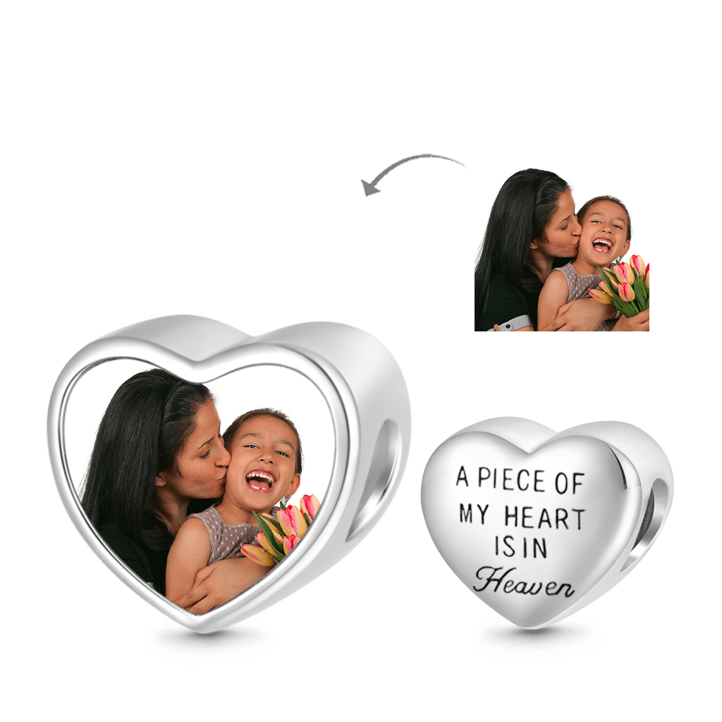 Gnoce Love Forever Heart Personalized Photo Charm_4