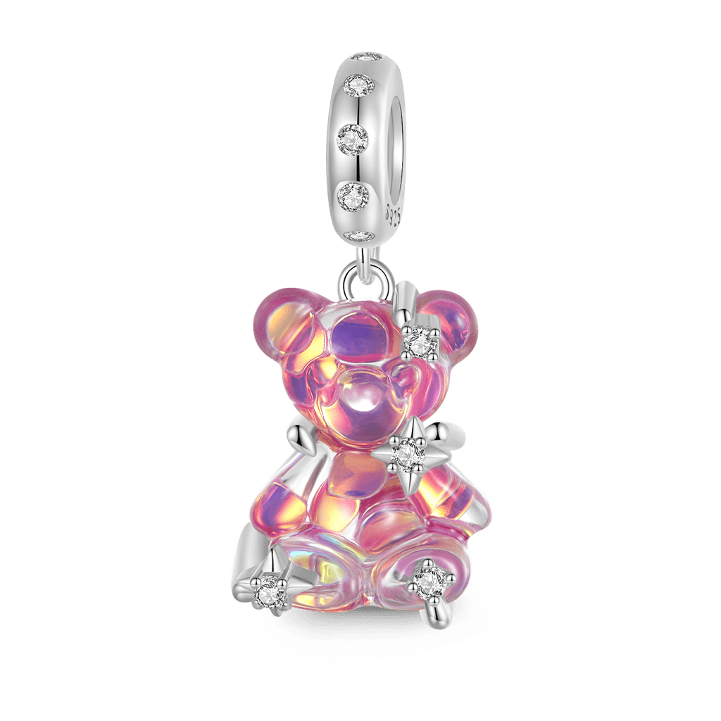 Gnoce Pink Dream Bear Pendant Dangle Charm_1