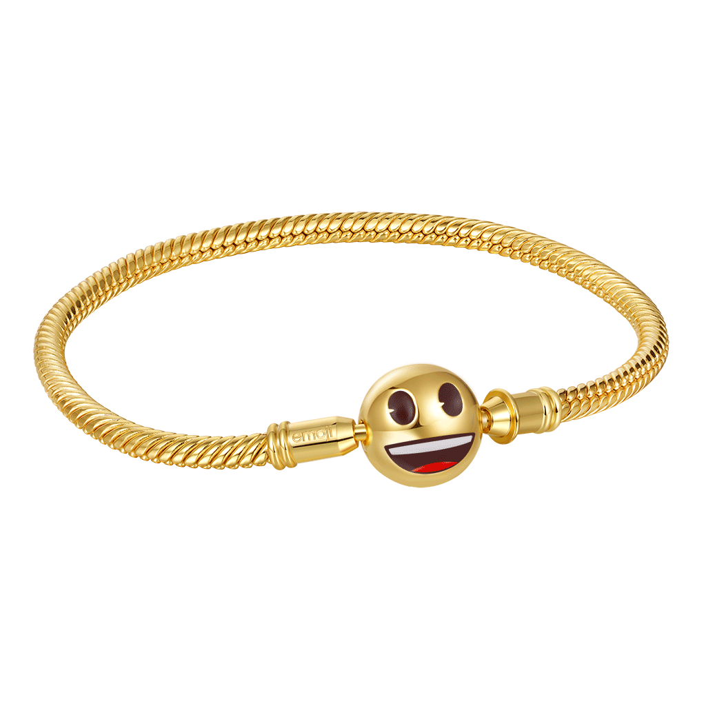 Gnoce emoji Smiling Face & Crying Face Basic Bracelet_1