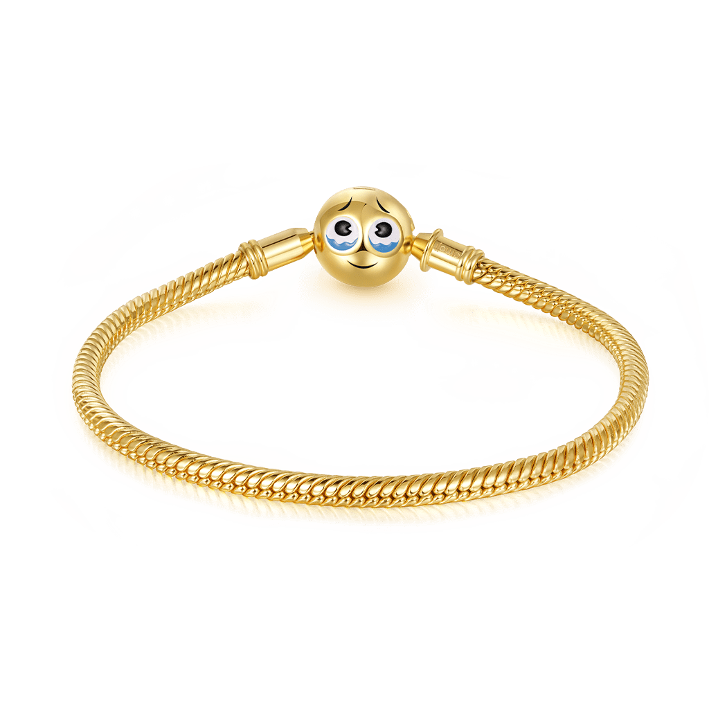 Gnoce emoji Smiling Face & Crying Face Basic Bracelet_2