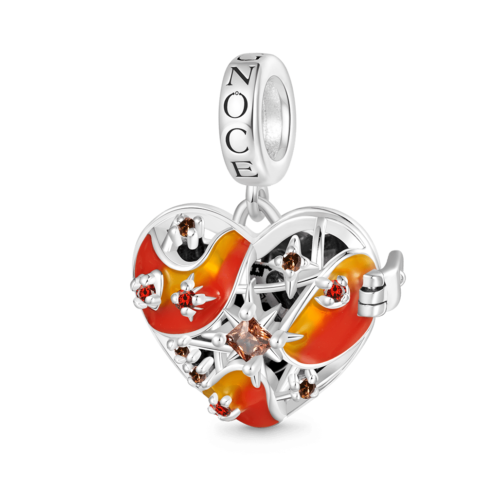 Gnoce Heart Solar System Wireless LED Glow Mars Pendant Dangle Charm_3
