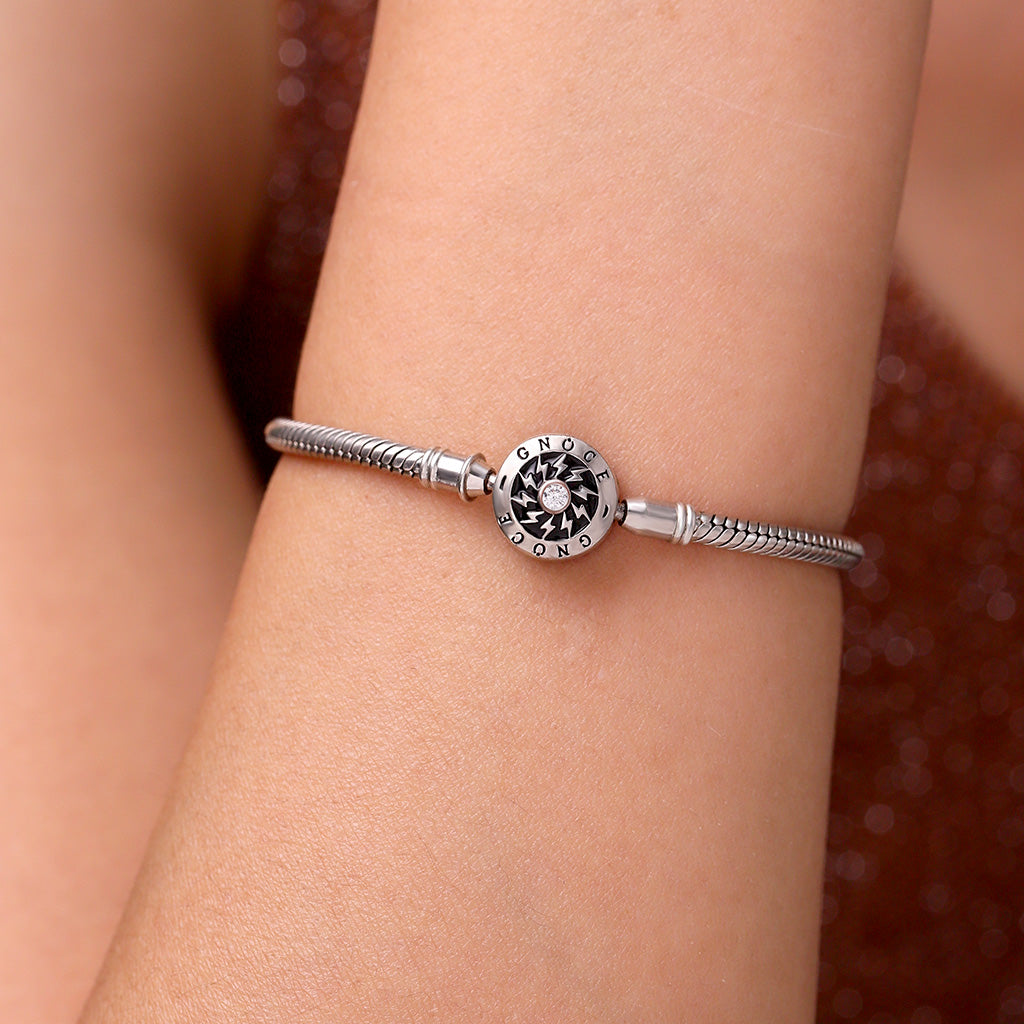 Gnoce "The Moment I Meet You" Elegant 925 Sterling Silver Affordable Classic Bracelet Well Made Multi Size 16CM-22CM Best Gifts For Her_5