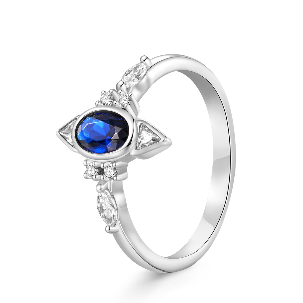 Gnoce Vintage Blue Spinel Ring_2