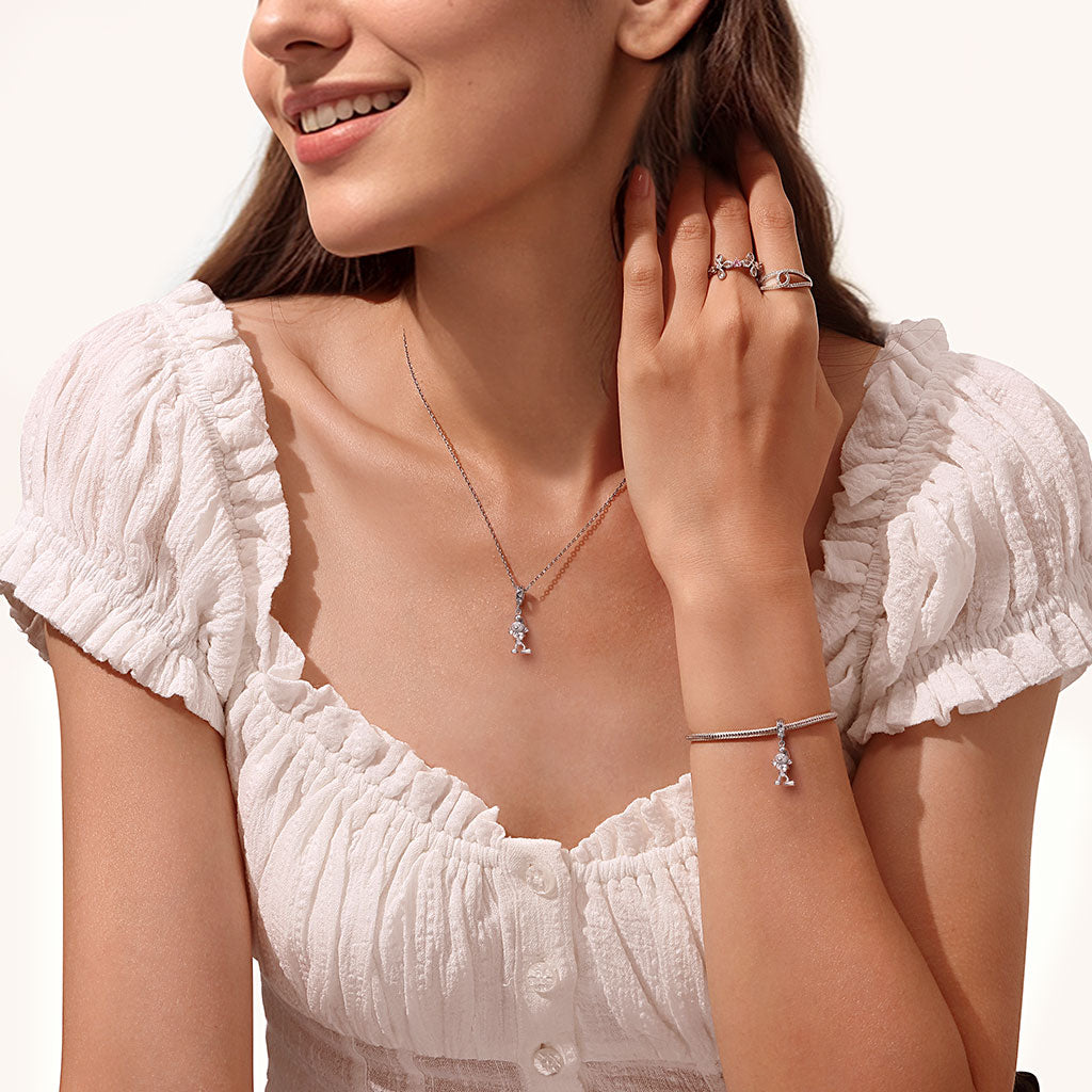 Gnoce Hefty Smurf Pendant Dangle Charm_4