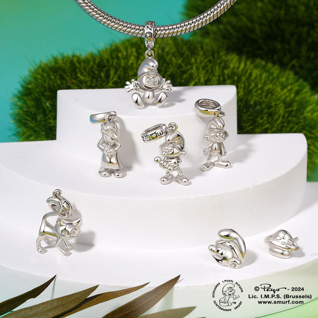 Gnoce Hefty Smurf Pendant Dangle Charm_3