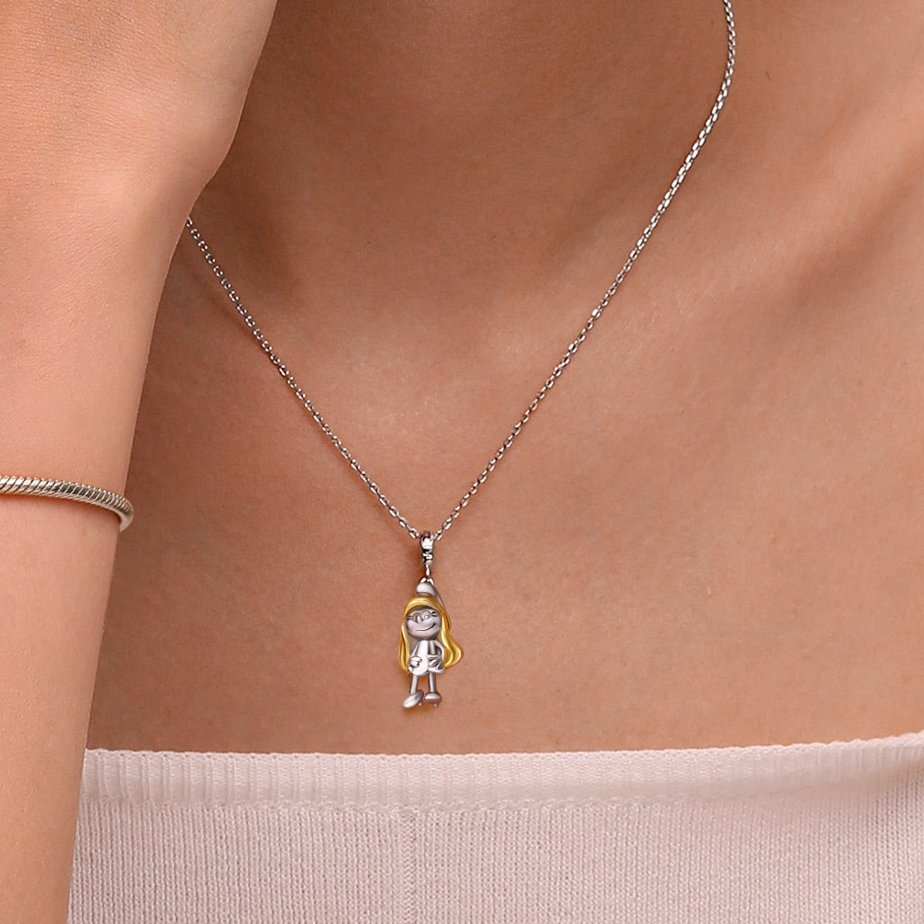 Gnoce Smurfette Pendant Dangle Charm_5